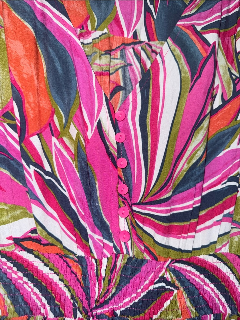 Abel The Label Vibrant Tropical High Low Maxi Dress Size S - Picture 4 of 8